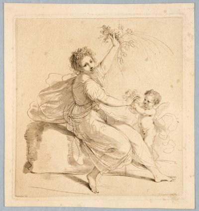 Flore, avec un garçon - Francesco Bartolozzi