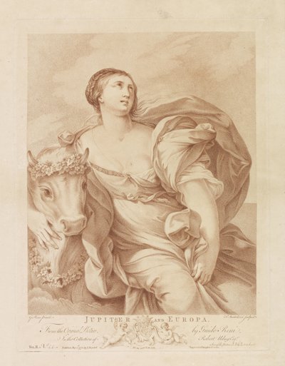 Jupiter et Europe - Francesco Bartolozzi