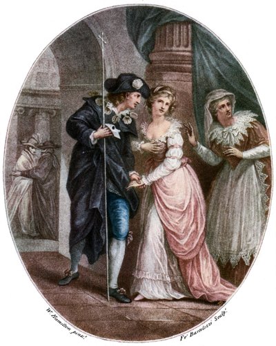 Scène de Roméo et Juliette de Shakespeare - Francesco Bartolozzi