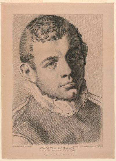 Autoportrait de A. N. Carracci - Francesco Bartolozzi