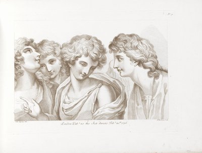 Quatre anges (Ciprianis rudiments of drawing) - Francesco Bartolozzi