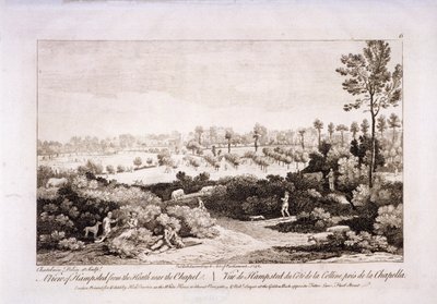 Vue de Hampstead Heath, Hampstead, Londres - Francesco Bartolozzi