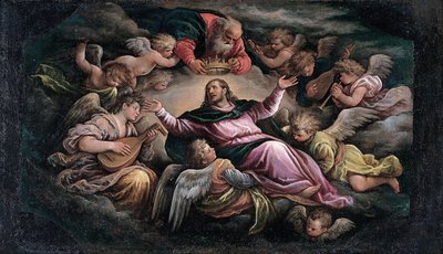 Le Christ dans la gloire - Francesco Bassano the Younger