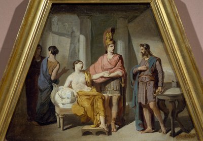 Alexandre cédant sa maîtresse Campaspe à Apelles, par Francesco Coghetti (1804-1875) - Francesco Coghetti