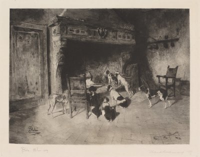 Chiens de chasse - Francesco Colombi Borde