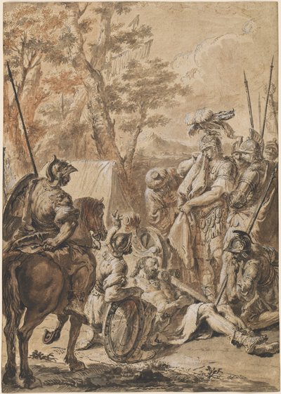 Alexandre le Grand devant le cadavre de Darius - Francesco Fontebasso