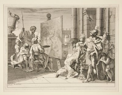 Apelles peignant Campaspe, la maîtresse d