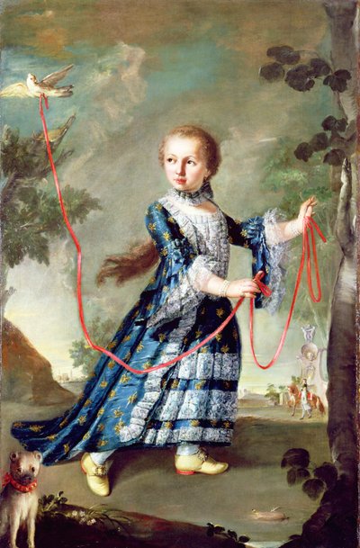 Jeune fille de la famille Gradenigo avec une colombe - Francesco Guardi