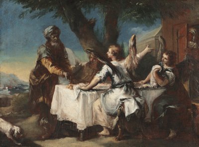 Abraham accueillant les trois anges, années 1750 - Francesco Guardi