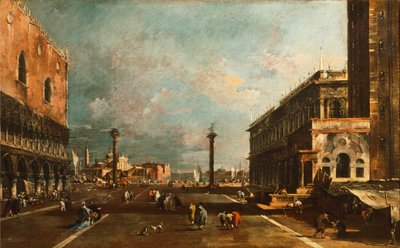 Petite place Saint-Marc vers San Giorgio, Venise par Francesco Guardi - Francesco Guardi