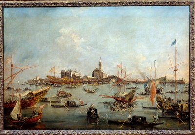Le Doge sur le Bucentaure à San Nicolo à Venise le jour de l