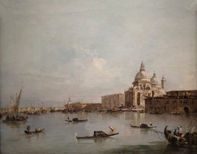 Vue de Santa Maria della Salute avec la Dogana di Mare - Francesco Guardi