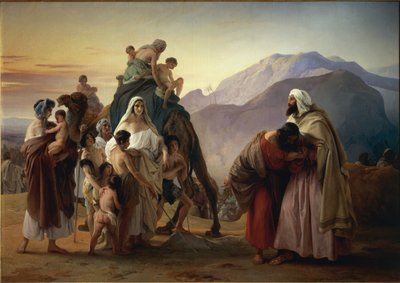 La réconciliation de Jacob et Ésaü - Francesco Hayez