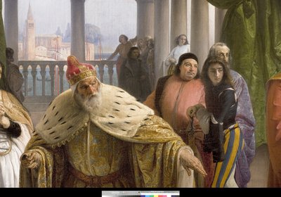 La dernière rencontre entre Jacopo Foscari et sa famille avant l