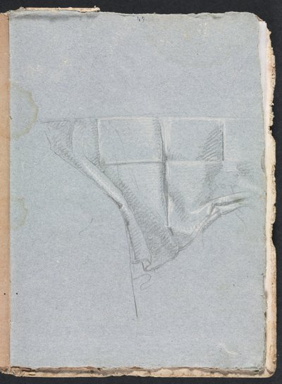 Carnet de croquis de Vérone : Étude de draperie (page 93) - Francesco Lorenzi