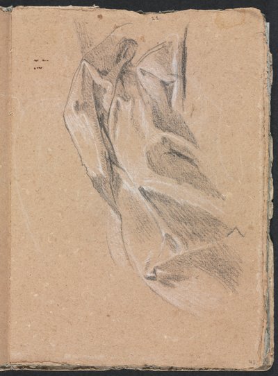 Carnet de croquis de Vérone : Étude de draperie, page 43 - Francesco Lorenzi