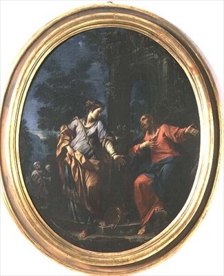 Le Christ et la femme de Samarie - Francesco Monti