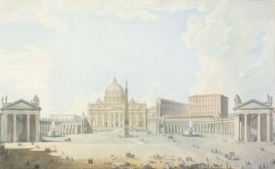 Saint-Pierre, la Basilique et la Piazza - Francesco Panini