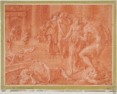 Odysseus befiehlt die Tötung von Penelopes Dienern - Francesco Primaticcio