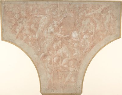 Vulcain forgeant les flèches de Cupidon, 1552-56 - Francesco Primaticcio