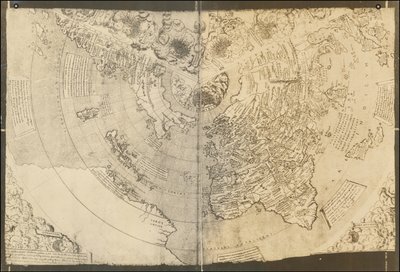 Carte du monde 1506 de Contarini-Roselli - Francesco Rosselli