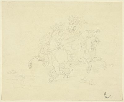 Escarmouche entre deux cavaliers - Francesco Simonini