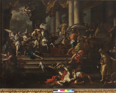 Héliodore chassé du Temple de Jérusalem, 1720-24 - Francesco Solimena