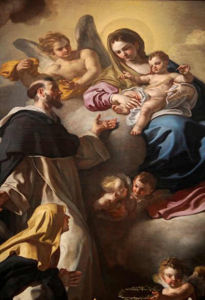 Madone du Rosaire avec les saints Dominique et Catherine - Francesco Solimena