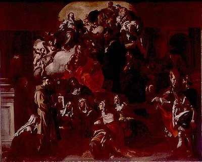 La Sainte Trinité avec la Madone et les Saints, c.1705 - Francesco Solimena