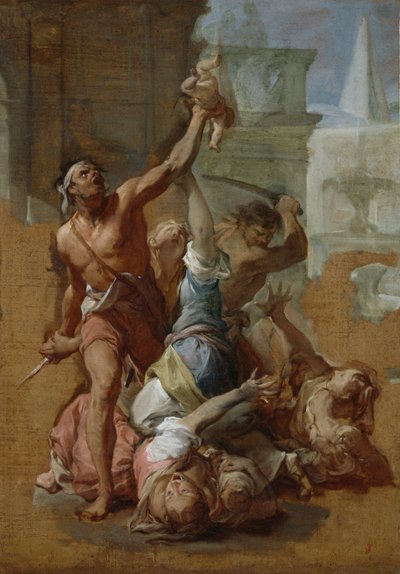 Étude pour le Massacre des Innocents, c.1700-10 - Francesco Trevisani