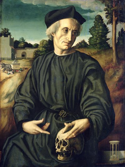 Portrait du Pape Adrien VI (1459-1523) en tant que prêtre - Francesco Ubertini Il Bacchiacca