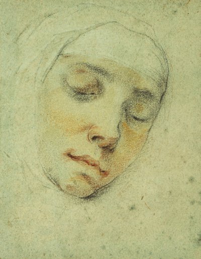 Portrait de Pasitea Crogi, les yeux fermés en extase - Francesco Vanni