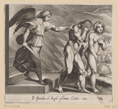 Expulsion du Paradis - Francesco Villamena