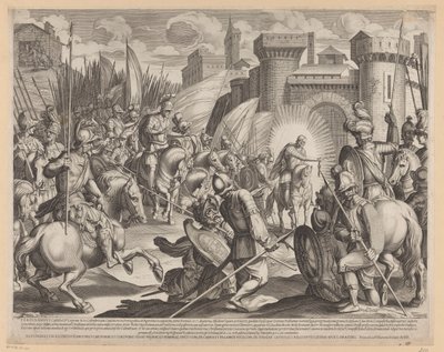 Conquête de Coimbra par Ferdinand Ier de León - Francesco Villamena