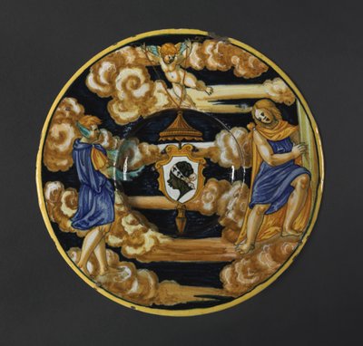 Assiette avec les armoiries de la famille Pucci, 1532 - Francesco Xanto Avelli