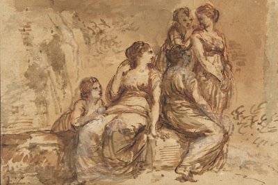 Cinq jeunes femmes dans un paysage - Francesco Zuccarelli