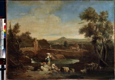 Paysage avec une rivière - Francesco Zuccarelli