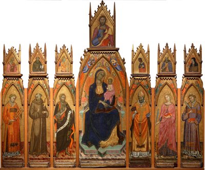Madone et Enfant. Christ et Saints - Francesco dAntonio da Ancona