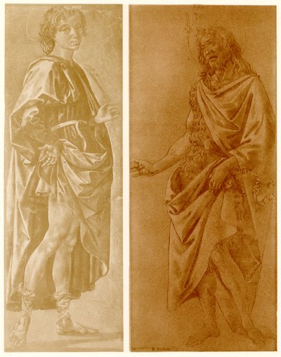 Étude sur un jeune saint debout avec un palmier - Francesco di Stefano Pesellino