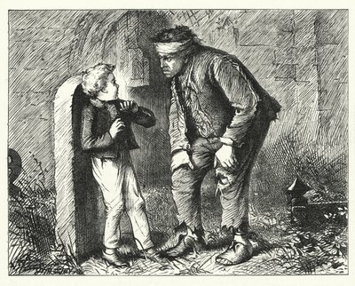 Illustration pour Les Grandes Espérances de Charles Dickens (gravure) - Francis Arthur Fraser