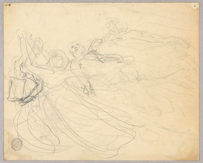 Esquisse de groupe figuratif pour l