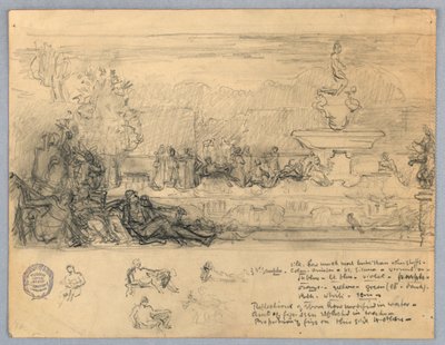 Étude pour une murale ou un panneau - Francis Augustus Lathrop
