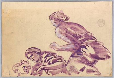 Étude de figures pour un plafond - Francis Augustus Lathrop