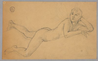 Étude de figure nue - Francis Augustus Lathrop