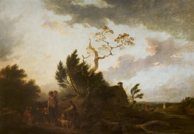 Un paysage étendu avec des gitans - Francis Bourgeois