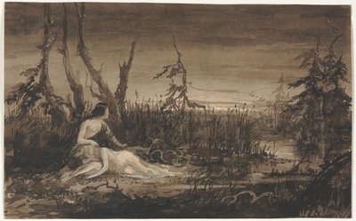 Figures dans un paysage - Francis Danby