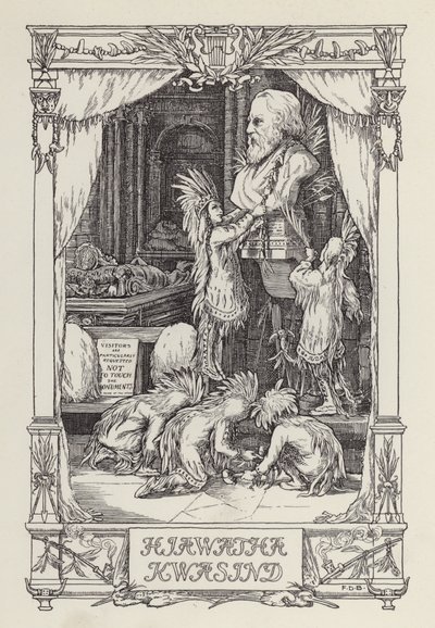 Un autre livre de vers pour les enfants : Hiawatha Kwasind (litho) - Francis Donkin Bedford