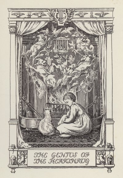 Un autre livre de vers pour les enfants : Le Génie du Foyer (litho) - Francis Donkin Bedford