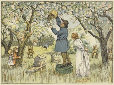Apiculteur (lithographie couleur) - Francis Donkin Bedford
