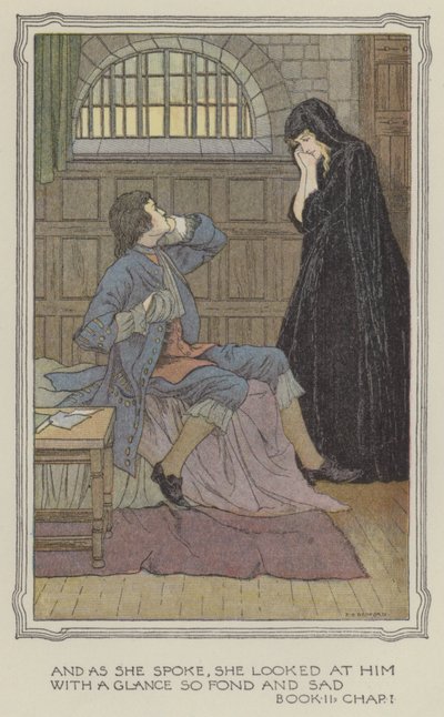 Illustration pour The History of Henry Esmond (lithographie couleur) - Francis Donkin Bedford